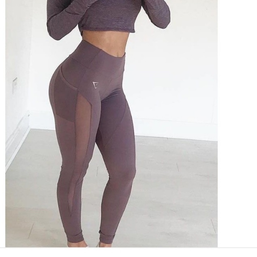Gymshark small purple wash aspire leggings